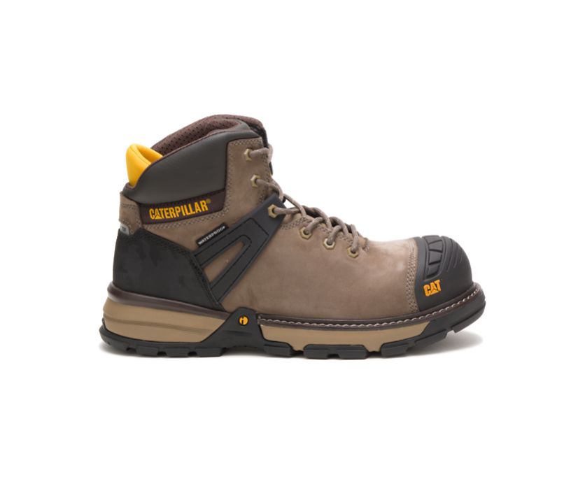 Caterpillar Excavator Superlite Waterproof Nano Toe - Sicherheitsstiefel Herren DunkelBraun - Schwei